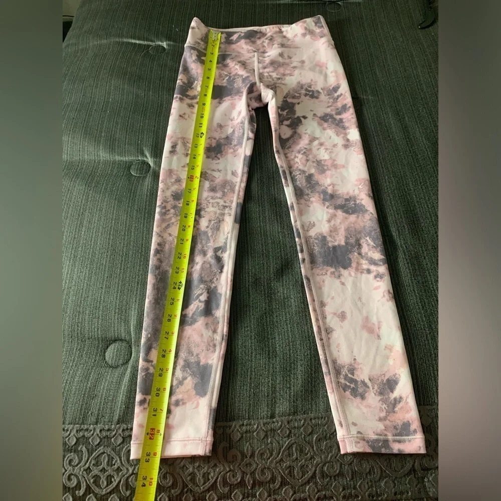Athleta High Rise Chit Chat Tight Leggings Pink Tie-Dye Size 14 Extra Large